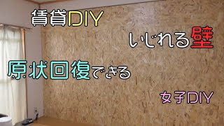 【間仕切り】賃貸の壁をラブリコ使ってい簡単に原状回復出来る壁を作ってみた【DIY】 [upl. by Neros925]