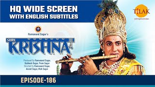 Sri Krishna EP 186  महाभारत का युद्ध  HQ WIDE SCREEN  English Subtitles [upl. by Rett966]