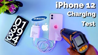 iPhone 12 Charging with Samsung 25W Charger Better speed than 20W iPhone Adapter 😱🔥🔥 [upl. by Edgar]