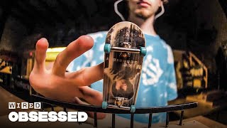 How This Guy Mastered Fingerboarding  Obsessed  WIRED [upl. by Nyrad838]