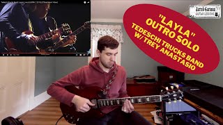 Layla Outro Derek Trucks Solo REACTION AND TUTORIAL Live At Lockn 2019 PART 2 [upl. by Tersina]