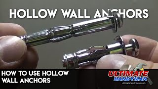 How to use hollow wall anchors [upl. by Madoc700]