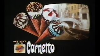 Walls Cornetto Advert 1 Just one Cornetto 1981 [upl. by Ahsita]