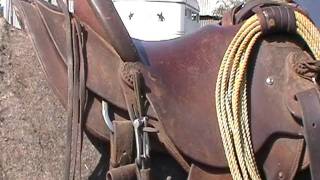 How to connect a Saddle Cinch to a Cinch Holder  Quick Release Cinch Rick Gore Horsemanship [upl. by Demetra465]