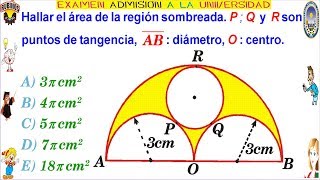 Examen Admisión a la Universidad CALLAO Áreas de Regiones Sombreadas Solucionario UNAC [upl. by Haila]