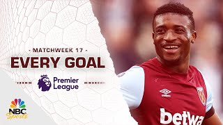 Every Premier League goal from Matchweek 17 202324  NBC Sports [upl. by Bolte]