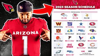 MY REACTION to the Arizona Cardinals 2023 Schedule WERE GONNA LOSE EVERY GAME [upl. by Eiramyma]