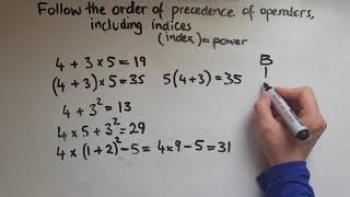 L2121 Functional Skills Maths Level 2 Follow the order of precedence of operators BIDMAS [upl. by Ramsa235]