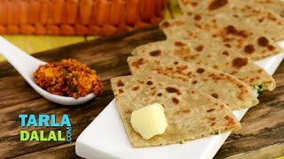 Gobi Paratha  Punjabi Gobi Paratha Stuffed Cauliflower Indian Bread Recipe by Tarla Dalal [upl. by Dane]