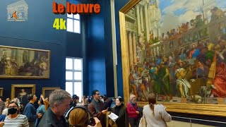 The Louvre museum one hour walk with 4K camera [upl. by Nho192]