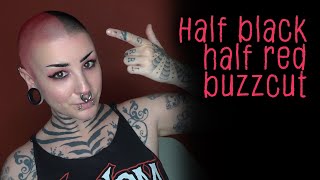 Half black half red buzz [upl. by Kiki]