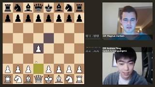 Magnus Carlsen vs Andrew Tang Play Bullet Chess [upl. by Landel599]