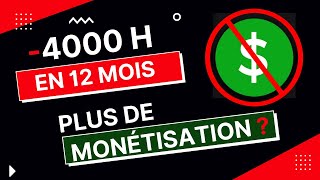 YouTube concernant les 4000 heures de visionnage [upl. by Ahsrats]