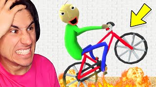 Baldi Ran Me Over WITH A BIKE  Baldis Basics [upl. by Ikoek750]