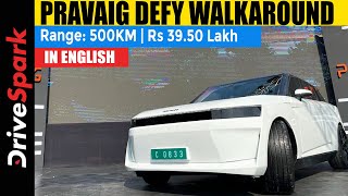 Pravaig Defy Walkaround  Electric SUV  Range 500KM Price Rs 3950 Lakh [upl. by Allac]