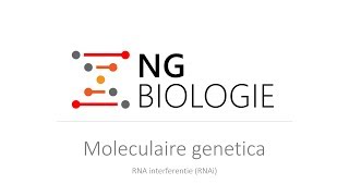 Moleculaire genetica  RNAi  VWO [upl. by Socin]