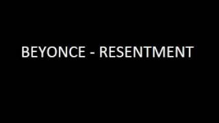 beyonce  resentment instrumental karaokelyrics [upl. by Dnomar]