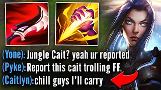 My whole team flamed me for picking Caitlyn Jungle so I carried them all [upl. by Aprilette]