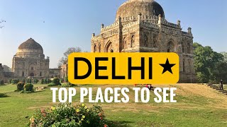 TOP 15 PLACES TO VISIT IN DELHI  DELHI TOURIST PLACES [upl. by Boar]