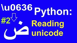 Converting from Unicode to characters and symbols in Python p2 [upl. by Aziar]