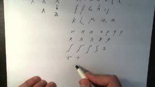 Roman Cursive Lesson 01 Learn to write like an Ancient Roman letterforms from Ostia [upl. by Tita648]