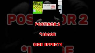 Postinor 2 usage and its side effects [upl. by Keven]