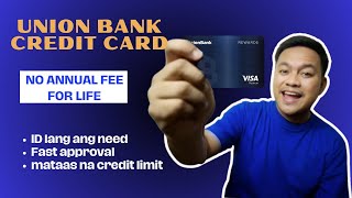 NO ANNUAL FEE CREDIT Card application for Beginners l UNION BANK REWARDS PLATINUM CARD Philippines [upl. by Fonz366]