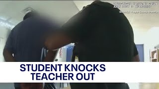 Teen arrested after violently knocking teacher out over Nintendo Switch [upl. by Rehpitsirhc]