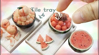 미니어쳐 타일없이 타일 무늬 쟁반트레이 만들기 Miniature Tile Tray｜HATSAE 핫새 [upl. by Hebrew201]