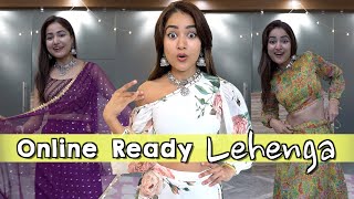 Trying Sundar Ready to Wear Lehenga from Myntra 😍  Is it Worth it [upl. by Ardnahsal]