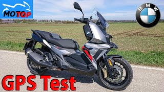 BMW C400X 2023  GPS Test  ACCELERATION  ROLL ON  TOPSPEED [upl. by Maharg]