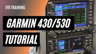 How to use the Garmin GNS 430 530 GPS  GNS 430530 Tutorial  IFR GPS [upl. by Amitak]