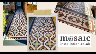 How to Install Victorian Mosaic Victorian Tiles Aberdeen FaronCo Ltd Mozaika Viktoriańska [upl. by Niroc]