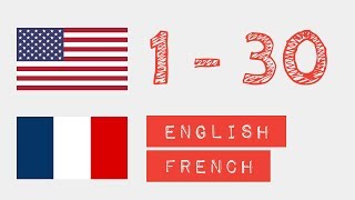 Nombres de 1 à 30  Anglais  Français [upl. by Ittak376]