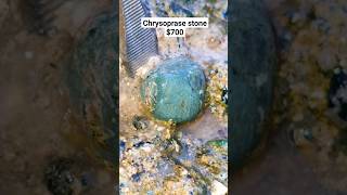 Chrysoprase stone minerals crystals metaldetecting rocksandminerals quartz rocks naturalgems [upl. by Nnylf]