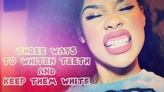 HOW TO  WHITEN TEETH AND KEEP THEM WHITE  GIVEAWAY CLOSED [upl. by Clercq74]