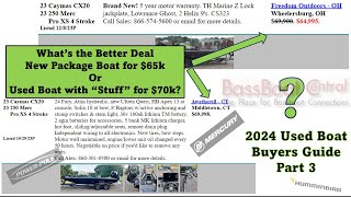 What is the Better Deal a New Package Boat for 65k or a Used Boat with quotStuffquot for 70k [upl. by Kate]