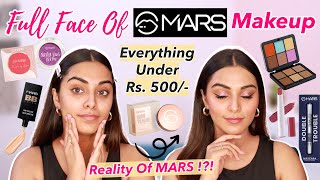 Unbelievable  😱 Full Face Of MARS COSMETICS Makeup  Everything Under Rs 500 [upl. by Araeit]