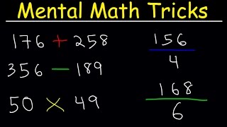 Mental Math Tricks  Addition Subtraction Multiplication amp Division [upl. by Goodyear]