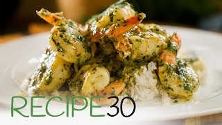 Garlic Prawns in a cream chili parsley and white wine sauce [upl. by Akcirahs]