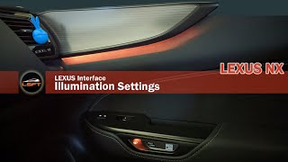 2022 Lexus NX  Lexus Interface  Illumination Settings [upl. by Norak740]