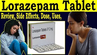 Lorazepam Tablets ip 2mg  Loravem 2mg review in Hindi  Uses Side Effects Dose [upl. by Bessie]