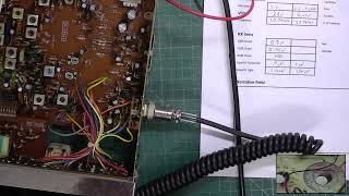 Audioline 341 CB2781 UK FM CB radio  repair recap amp service alignment set no 2 [upl. by Sima596]