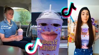 Grimace Shake 2023  Grimace Shake TikTok Compilation 25 [upl. by Ahsiekyt]