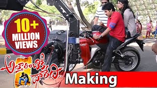 Attarintiki Daredi Movie Making  Rowdys Chasing After Shopping Scene [upl. by Adalard]