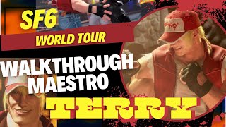 Walkthrough Terry en World Tour  Street Fighter 6 [upl. by Aredna]