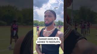 Damar Hamlin with AMAZING advice to recruits 👏 [upl. by Yaja]