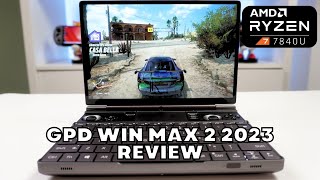 GPD WIN MAX 2 2023 Review Highperformance AMD Ryzen 7 7840U With 780M Graphics AAA handheld gaming [upl. by Larret888]