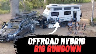 OFFROAD Hybrid Caravan  Rig Rundown 🤙 16 foot dual axle POP TOP from Vision Rv [upl. by Gizela]