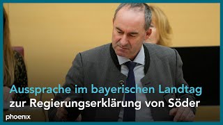 Bayern Aussprache zur Regierungserklärung von Ministerpräsident Markus Söder CSU  051223 [upl. by Ymassej]